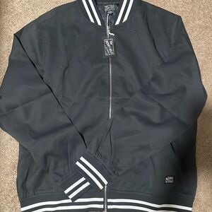 Benny Gold bomber jacket charcoal large NWT